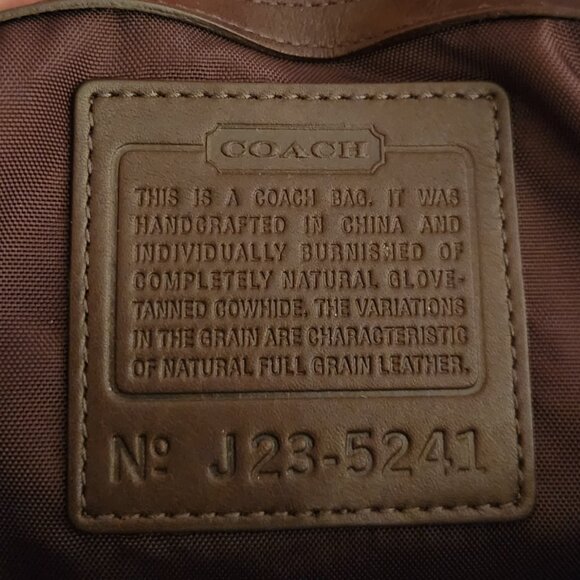 Genuine Coach Leather Laptop Attache Shoulder Case Bag in Brown - Picture 2 of 4